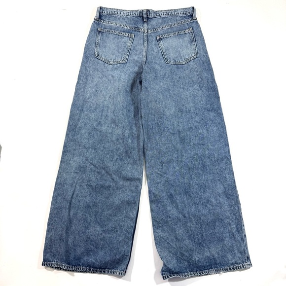 Gap Denim Baggy Jeans Womens Size 30 10 Long Dark Wash - Picture 2 of 10